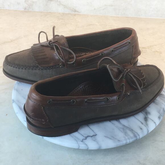 G. H. Bass & Co. Brown WEEJUNS Leather Loafer Men's Size 8 1/2 - Picture 12 of 16